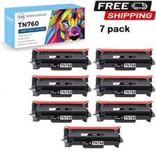 7 Pk TN760 Toner Cartridge /DR730 Drum for Brother MFC-L2710DW MFC-2750DW DCP-L picture