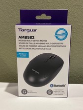 Targus AMB582 Midsize Multi-Device Mouse Bluetooth 5.2 Antimicrobial NIB picture