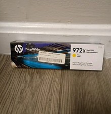 New Genuine HP Pagewide Ink Cartridge 972X Yellow High Yield 09-2021 Sealed picture