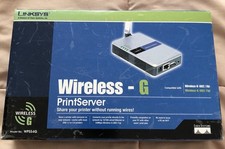 LINKSYS Wireless-G Print Server 2.4GHz 802.11g USB 2.0 / Model WPS54G  picture