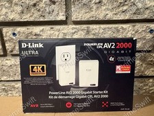 D-Link DHP-701AV PowerLine AV2 2000 Gigabit MIMO 4K Ethernet Starter Kit picture