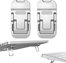 2 Pcs Zinc Alloy Foldable Laptop Stands, Portable Computer Keyboard Riser Feet picture