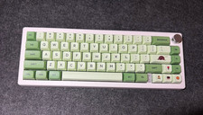 Custom GMK67, 65% Mechanical Keyboard, Akko v3 pro cream blue switches picture