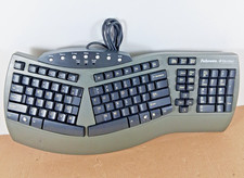 Fellowes Microban Ergonomic Keyboard - Model KU-9938 USB Corded Tested Working picture