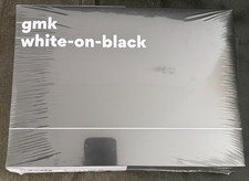 GMK White On Black (WOB) base kit keycaps, genuine made in Germany - NEW sealed picture