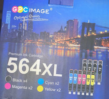 Lot 2 GPC Image 564XL Black Ink Cartridges High Yield Expire 11-28-2025 picture