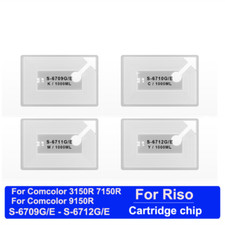 4PC/SET S-6709G/E-- S-6712G/E Cartridge Chip for Riso Comcolor 3150R 7150R 9150R picture
