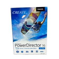 Cyberlink  Power Director 16 Video Editor Ultra (4k 3D 360 ) New Factory Sealed picture