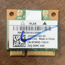 Qualcomm Atheros DW1703 AR5B225 150Mbps 802.11b/g/n Mini PCIe WLAN 0FXPD0 picture