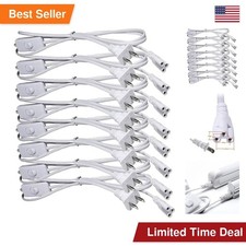 Seigun T5 T8 LED Tube Extension Cable with ON/OFF Switch 6FT 1.8M White Power picture
