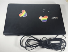 Acer Aspire E5-521-23kh Laptop W/ Adapter Charger Tested Working Windows 10 READ picture