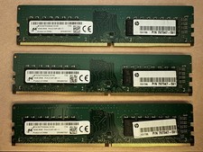 LOT of 3 Micron 16GB 2Rx8 PC4-2133P Desktop DIMM RAM MTA16ATF2G64AZ-2G1B1 picture