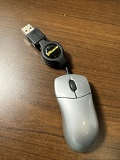 Targus Optical Mouse Ultra Mini Retractable USB Gray Portable Laptop PAUM01 picture
