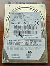Toshiba 120GB, Internal, 5400 RPM. 2.5
