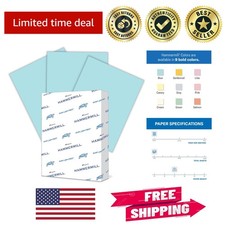 Dependable 24 lb Blue Copy Paper, Smooth Finish, 500 Sheets - Made in USA picture