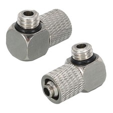 Aluminum Cooling Head M6 Elbow Radiator Heatsink System Alloy Water Cooling picture