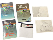 Flight Simulator II Computer Game Commodore 64 Complete 1983 SubLogic Vintage picture