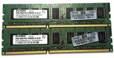 Lot of 2x Elpida 2GB DDR3-1333 ECC RDIMM Server RAM HP 500209-561 picture