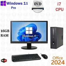 Windows 11 HP i7 500GB SSD 16GB RAM 22