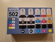 IMTFZCT 502 Compatible Ink Bottles 5-Pack Set for Epson NEW  picture
