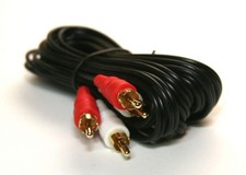 DUAL RCA Audio Cable 12FT Black picture
