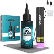 50g UV Resin Kit with Light for Bonding & Fast Curing in Seconds picture