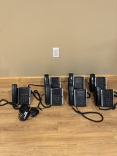 Polycom VVX 411 Gigabit PoE 12-line IP Phone Lot of 7- Black Only 3 power cords picture