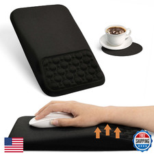 Ospelelf Ergonomic Mouse Pad with Wrist Rest, Black - Pain Relief, Comfortable picture