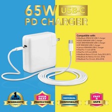 65W 61W A1706 A1708 A1707 A1534 USB C Charger Adapter for MacBook Pro 13