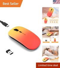 Dual Mode Rechargeable Bluetooth Mouse with 7-Color LED for Effortless Control picture