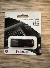 DataTraveler Exodia Onyx 64GB USB 3.2  Gen 1 Flash Drive Sleek Moving Cap NEW picture