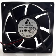 Delta AFB1224VHE 12038 DC24V 0.57A 12CM 2-Wire Inverter Cooling Fan picture