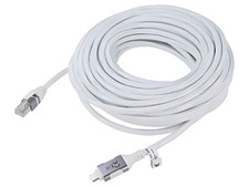 74164 cable USB 3.0 RJ45 male, USB A male nickel-plated 15 m white Goobay picture