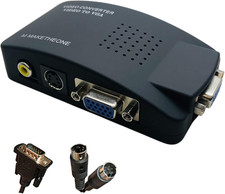 M  RCA to VGA Adapter, Composite AV S-Video RCA Input to VGA Female picture
