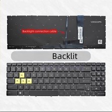 New MSI Crosshair 15 B12U B12UGSZ R6E B12UEZ B12UGZ Spectrum backlit US keyboard picture