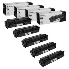 LD Reman Toner Cartridge Replacements for Canon 118 Black 5-Pack picture