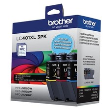 BROTHER GENUINE 3PK HIGH YIELD 3-PACK COLOR -INK -  CYAN/MAGENTA/YELLOW picture
