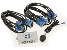 KALEA-INFORMATIQUE KVM Switch VGA USB 4 Ports Auto - Complete Kit picture