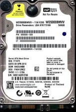 WD5000BMVV-11A1CS0 S/N:WXE DCM: HACVJHBB WESTERN DIGITAL 500GB THAILAND APR 2010 picture