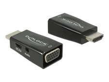 Delock Adapter HDMI-A Male > VGA Female with Audio Video Converter 65901 picture