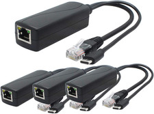 ANVISION 4-Pack 5V Poe Splitter, USB Type C, 48V to 5V 2.4A, IEEE 802.3Af picture