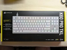CORSAIR K60 RGB PRO TKL White Mechanical Gaming Keyboard - US English picture