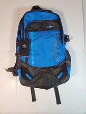 Man Wei Le Si Laptop Backpack School Travel Bag Blue Black NEW WITH TAGS  picture