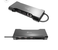 J5 Create Flexible Ports USB-C Dual 4K60 HDMI Hub 12-in-1 picture