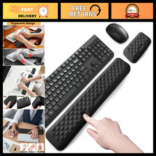 Ergonomic Memory Foam Wrist Rest Pad for Keyboard & Mouse, Pain Relief Cushion, picture