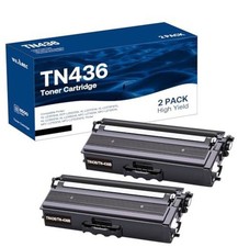 TN436BK Super High-Yield Black Toner Cartridge 2-Pack Compatible for Brother picture