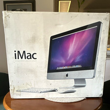 Apple iMac 21.5 in All-in-One Desktop Silver w/ Keyboard Mouse Original Box picture