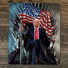 Mouse Pad King of the Iron Throne Donald #45 Trump 2024 USA picture