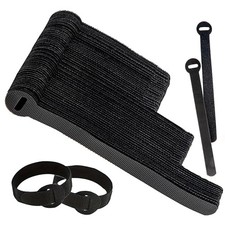 120 PCS 5/6/8 Inch Reusable Cable Ties for Cords – Data 120 Count (Multisizes) picture