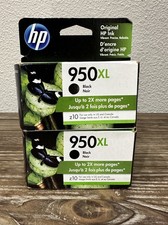 Lot of 2 NEW Genuine HP 950XL Black Ink Print Cartridge CN045AN OEM Sealed Boxes picture